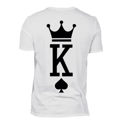 King Tişört, kral tacı tişört,maça tişört, çiftlere tişört